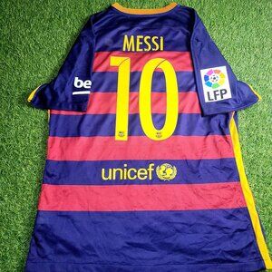 Messi Barcelona Player Issue 2015 2016 Soccer Jersey Shirt XL SKU# 658790-422